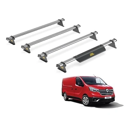 Image of Van Guard Trade Roof Rack for Renault Trafic (2014+) 4 Steel Bars [Only Suitable Standard Models] UltiBar SB315