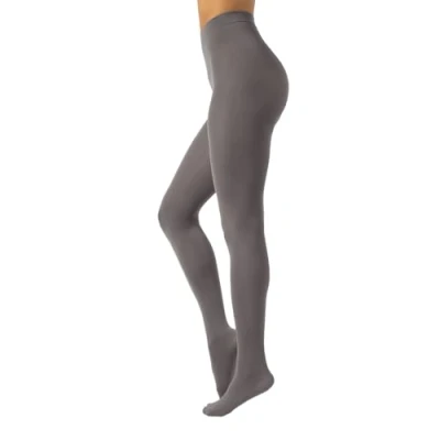 Image of CALZITALY Opaque Microfiber Colour Tights Comfortable Colored Pantyhose S, M, L, XL, XXL, 3XL, 4XL 80 DEN Made in Italy (XL, Grey)