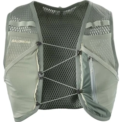 Image of SALOMON Unisex Active Skin 4 No Flasks Hydration Vest, Laurel Wreath / Lily Pad ALOE WASH, XL EU
