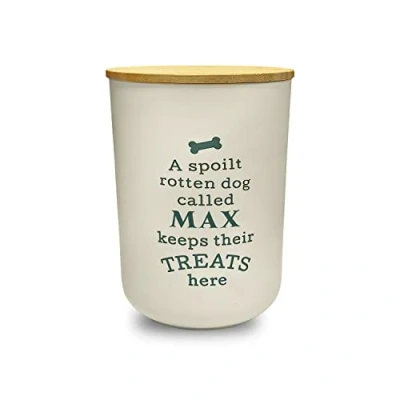Image of History &amp; Heraldry Personalised Dog Treat Jar Max