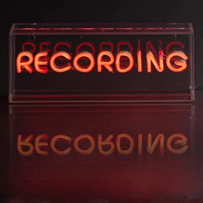 Image of Recording Bright LED Neon USB Powered Dimmable Studio Sign Light Box