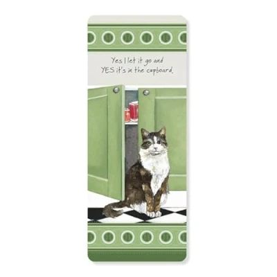 Image of Little Dog Laughed Cat I Let It Go Bookmark Gift Idea Perfect Book Lover Gifts LDBM06