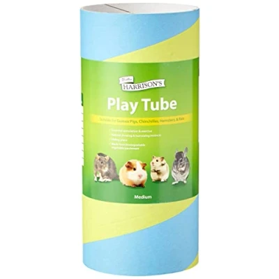 Image of Walter Harrison&#039;s Small Animal Portable Play Tube, Hideaway Exercise Pet Tunnel For Guinea Pigs, Chinchillas, Hamsters, Rats Medium 10 cm