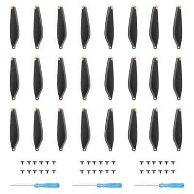 Image of 24Pcs Propellers for DJI Mini 4 Pro/Mini 3 Pro Replacement Prop Blades Low Noise Wings 6030F Drone Accessories Exclusive Screws &amp; Screwdrivers Orange