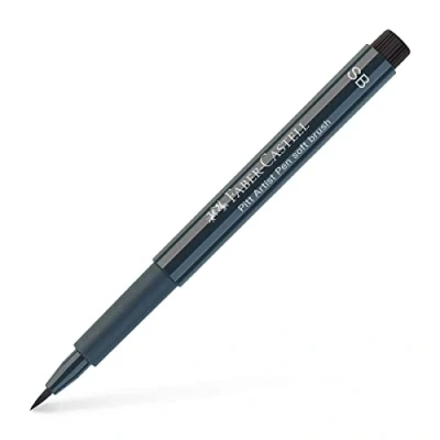 Image of Faber Castell Art &amp; Graphic Pitt Artist Pen Soft Brush India Ink Pen, Cold Grey Vi, Single For Art, Craft, Drawing, Sketching, Home, School, University, Colouring