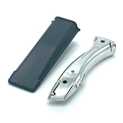 Image of TradeUnderlay Silver Knife Carpet Fitter Economy Tool with Holster