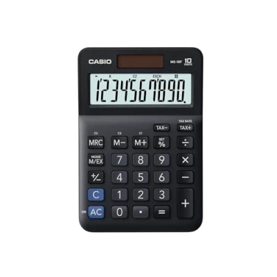 Image of CASIO MS 10F Desk Calculator 10 Digit, Tax, Currency