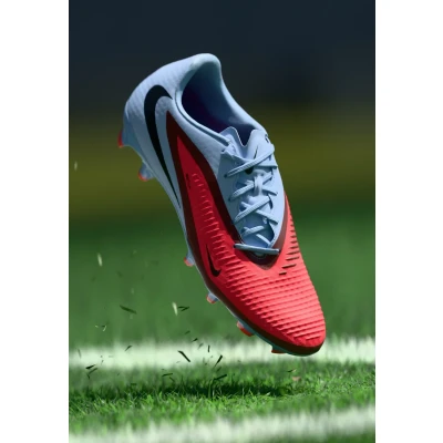 Image of Nike Performance Phantom 6 LOW ACAD FG/MG Football boots artificial grass, Men&#039;s, Size: 9.5, Royal tint/bright crimson shoes