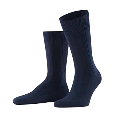 Image of 1 Pair Dark Navy Lhasa Rib Cashmere Blend Casual Socks Men&#039;s 5.5 8 Mens Falke