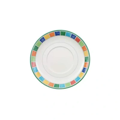 Image of Villeroy &amp; Boch Twist Alea Limone Saucer, 14 cm, Premium Porcelain, White/Yellow