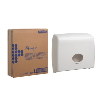 Image of Aquarius 6991, Jumbo Non Stop Toilet Tissue Dispenser, White, 1 x Dispenser