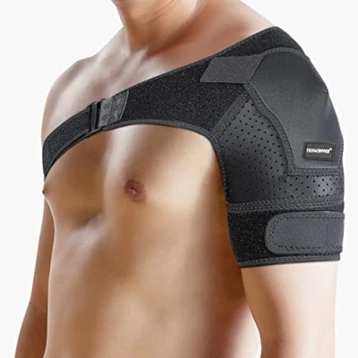 Image of Thx4COPPER Adjustable Shoulder Brace Compression Support Belt Joint Protection, Pain Relief for Dislocated AC Joint, Frozen Shoulder, Arthritis, Scapula Tendinitis, Rotator Cuff Left/Right