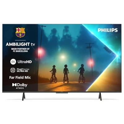 Image of PHILIPS Ambilight 43PUS8200 4K LED Smart TV 43 Inch Display with Pixel Precise, Ultra HD, Titan OS Platform and Dolby Atmos Sound, Works Alexa Google Voice Assistant