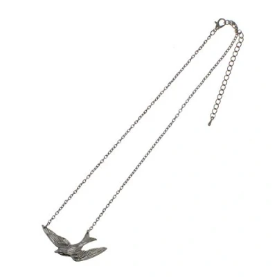 Image of Zac&#039;s Alter Ego Alternative Jewellery Silver Swallow Chain Necklace