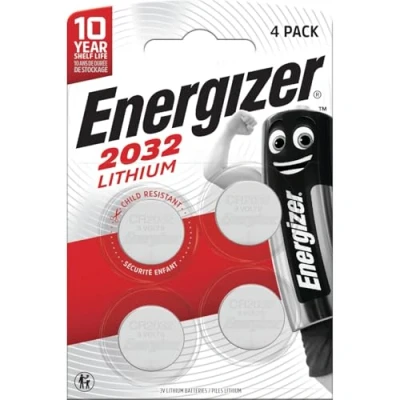 Image of Energizer 2032 Lithium Coin Battery, 4 Pack