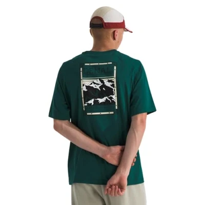 Image of The North Face TEE Print Tshirt, Men&#039;s, Size: XXL, Deep nori