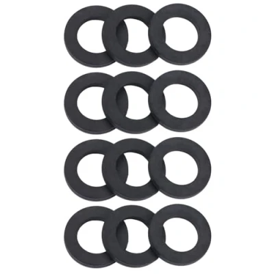 Image of 12pcs Washer Ring Shower Faucet Rubber O Water Pipe Replacement for Sealing Seals Gasket (3/4 &quot;)