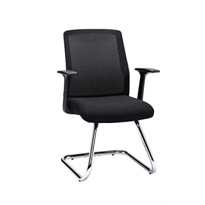 Image of Office Hippo Desk Chair, Ergonomic Chair For Home, &amp; Boardroom With Breathable Mesh Backrest, Fixed Arms Comfort Support, Computer Daily Use, Up To 115kg Weight, Black