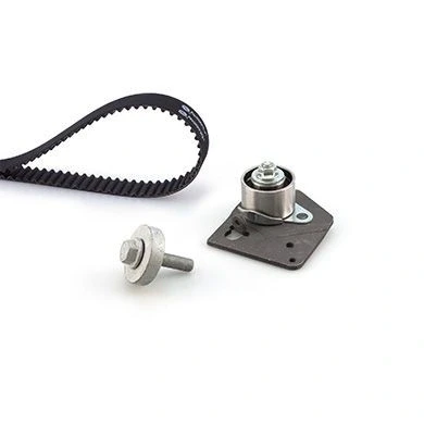 Image of 7701474443, 7701477050 Timing belt kit GATES FleetRunner Micro V Stretch Fit K015610XS RENAULT: SCENIC 2, MEGANE 2