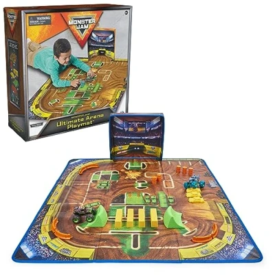 Image of Monster Jam 1:64 Garage Vehicle Playmat