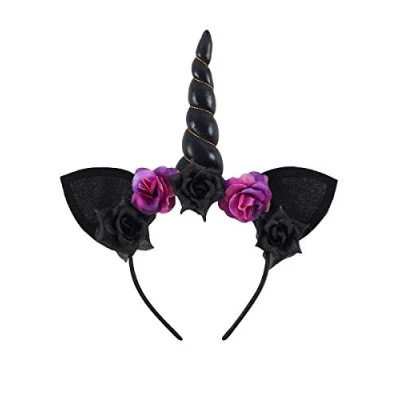 Image of Women&#039;s Dark Unicorn Headband Black 22.5x26cm