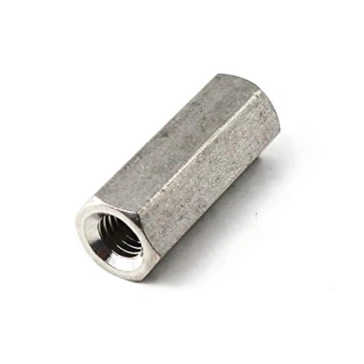 Image of M3x6x10 Long Hex Coupling Nut 304 Stainless Steel Round Rod (Pack of 30)