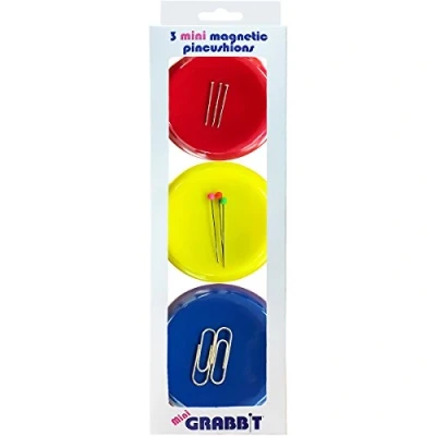 Image of Euro Notions Mini Grabbit Magnetic Pincushion, Multi Colour, 28.57 x 8.25 3.55 cm