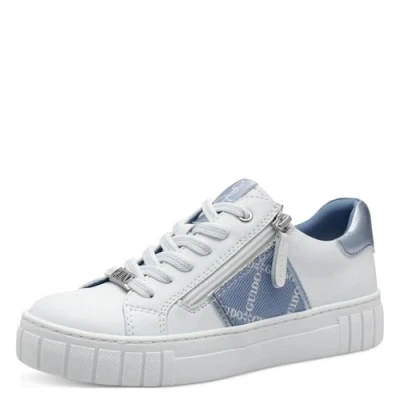 Image of Marco Tozzi Guido Maria Kretschmer Trainers, Women&#039;s, Size: 8, White/light blue High quality imitation leather