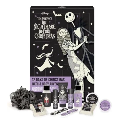 Image of MAD Beauty Disney Tim Burton Nightmare Before Christmas 12 Days Advent Calendar, &amp; Cosmetics Gifts, Bath Items