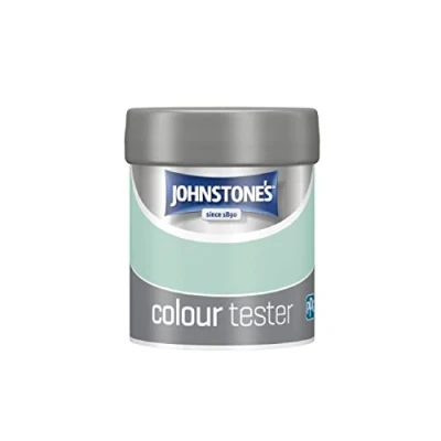 Image of Johnstone&#039;s Paint Tester Pots Wall &amp; Ceiling Jade Emulsion Easy to Apply Dry in 1 2 Hours 75ml