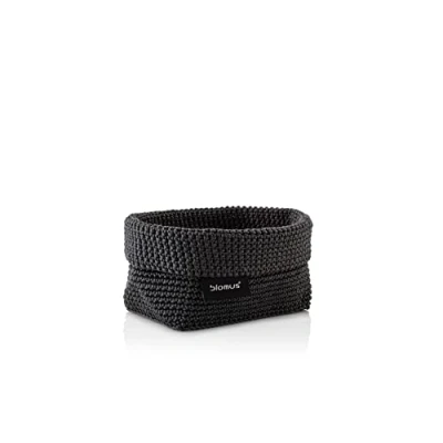 Image of Blomus Crochet Basket 68882, Anthracite, M, Charcoal