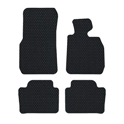 Image of Nicoman Hex Fully Tailored Car Mats Fit (2013 2018 3 Series F30/F31 Saloon/Estate) (Full Set 4 Piece,Black)