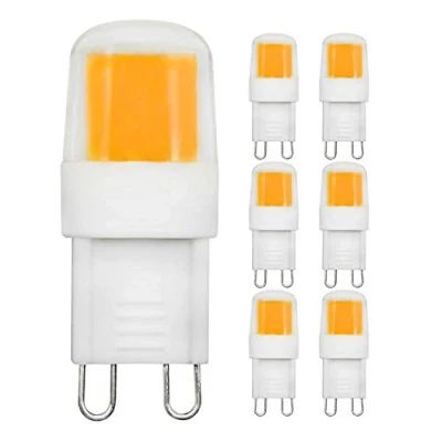 Image of MJIUZHOU 6 Pack G9 LED Light Bulb Dimmable 2W Equivalent to 20W 15W 10W Halogen Warm White Mini 3000k 250Lm 220V 230V 360 Beam Angle Energy Saving JCD Bi Pin Base COB Lamp
