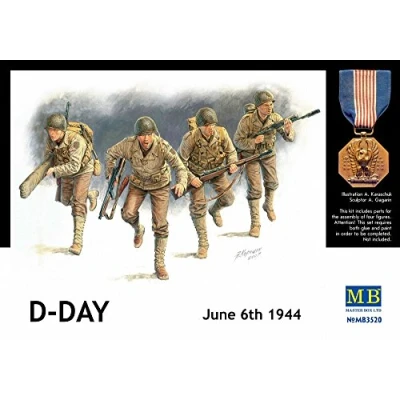 Image of Masterbox 1:35 Scale U.S. Rangers Normandy 1944&quot; Construction Kit (Grey)