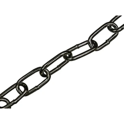 Image of Faithfull FAICHCUT60B 6mm x 2.5m Japanned Chain Black