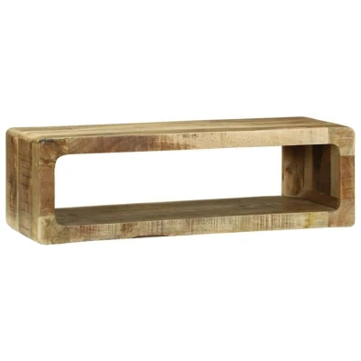 Image of vidaXL TV Cabinet 80x30x25 cm Solid Wood Rough Mango