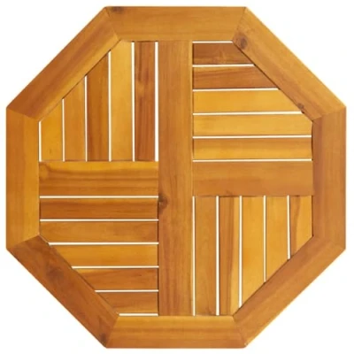 Image of vidaXL Table Top Octagonal 60x60x2 cm Solid Acacia Wood Garden/Indoor