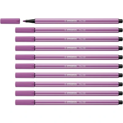Image of Premium Fibre Tip Pen STABILO 68 Pack of 10 Plum