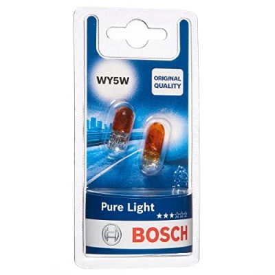 Image of Bosch WY5W (501A) Pure Light Car Bulbs 12 V 5 W W2,1x9,5d 2