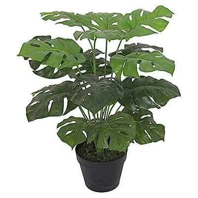 Image of LEAF 7068 Artificial Monstera Plant 60cm Black Pot