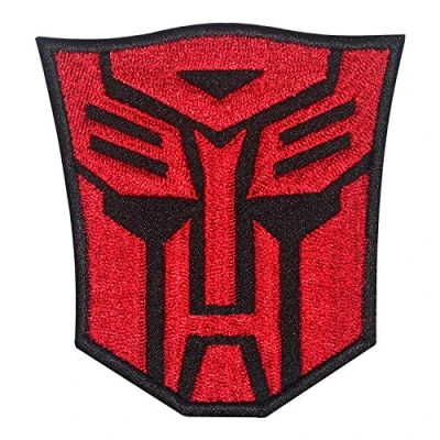 Image of Transformer Logo Patch Iron On Sew Embroidered Badge Applique for Clothes Shirts Jeans etc