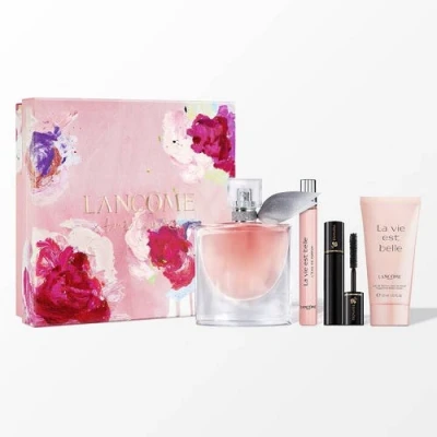 Image of Lancome La Vie Est Belle 50ml EDP Spray+10ml Spray+50ml BL+Mascara 2ml Set