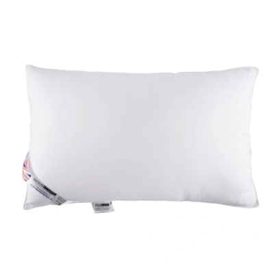 Image of HOMESCAPES Anti Bacterial Super Microfibre Pillow Hypoallergenic Dust Mite Extra Fill for Side Sleepers, 48 x 74 cm (19″ 29″) UK Standard Size