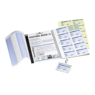 Image of Durable 1464 visitors book refill pages with 100 badge inserts, EACH