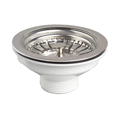 Image of Wirquin 30718726 Sink Plug D90 Stainless Steel Basket Without Overflow