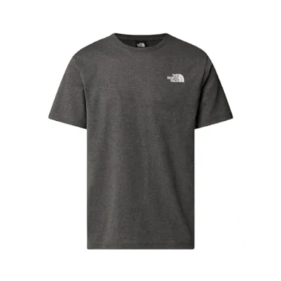 Image of The North Face TEE Print Tshirt, Men&#039;s, Size: XS, Medium grey heather