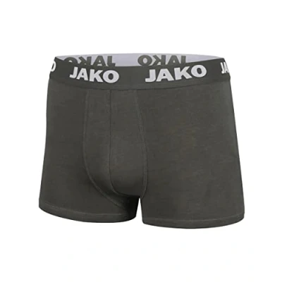 Image of JAKO Men&#039;s Basic Boxer Shorts, Pack of 2, Anthracite, XXL Charcoal