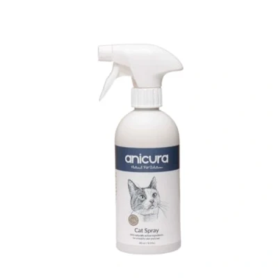 Image of Anicura Natural Cat Spray 500ml Instant Relief for Itchy &amp; Irritated Skin, Allergies Dermatitis Care Your