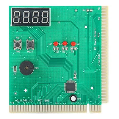 Image of Motherboard Diagnostic Card, 4 Digit Card LCD Computer Professional POST Tester for