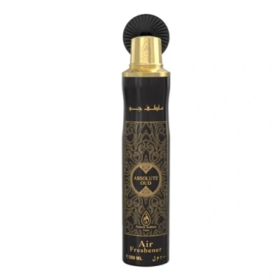 Image of Absolute Oud Air Freshener by French Arabian Perfume 300ml Authentic Arabic Fragrance with Saffron Patchouli &amp; Musk Long Lasting Ozone Friendly CFC Free Made in UAE